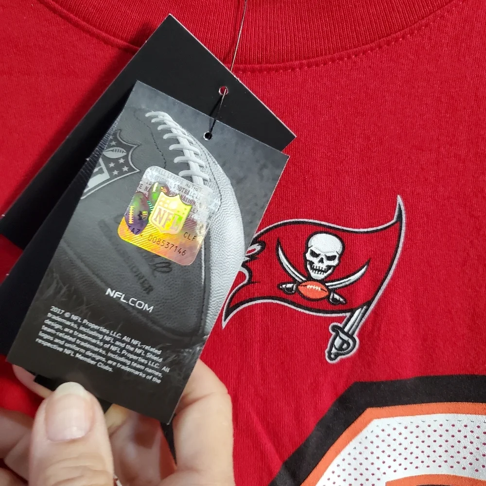 Nike #12 Brady Tampa Bay Buccaneers NFL T shirt Size M L👀K Tee-Shirt Tee GOAT